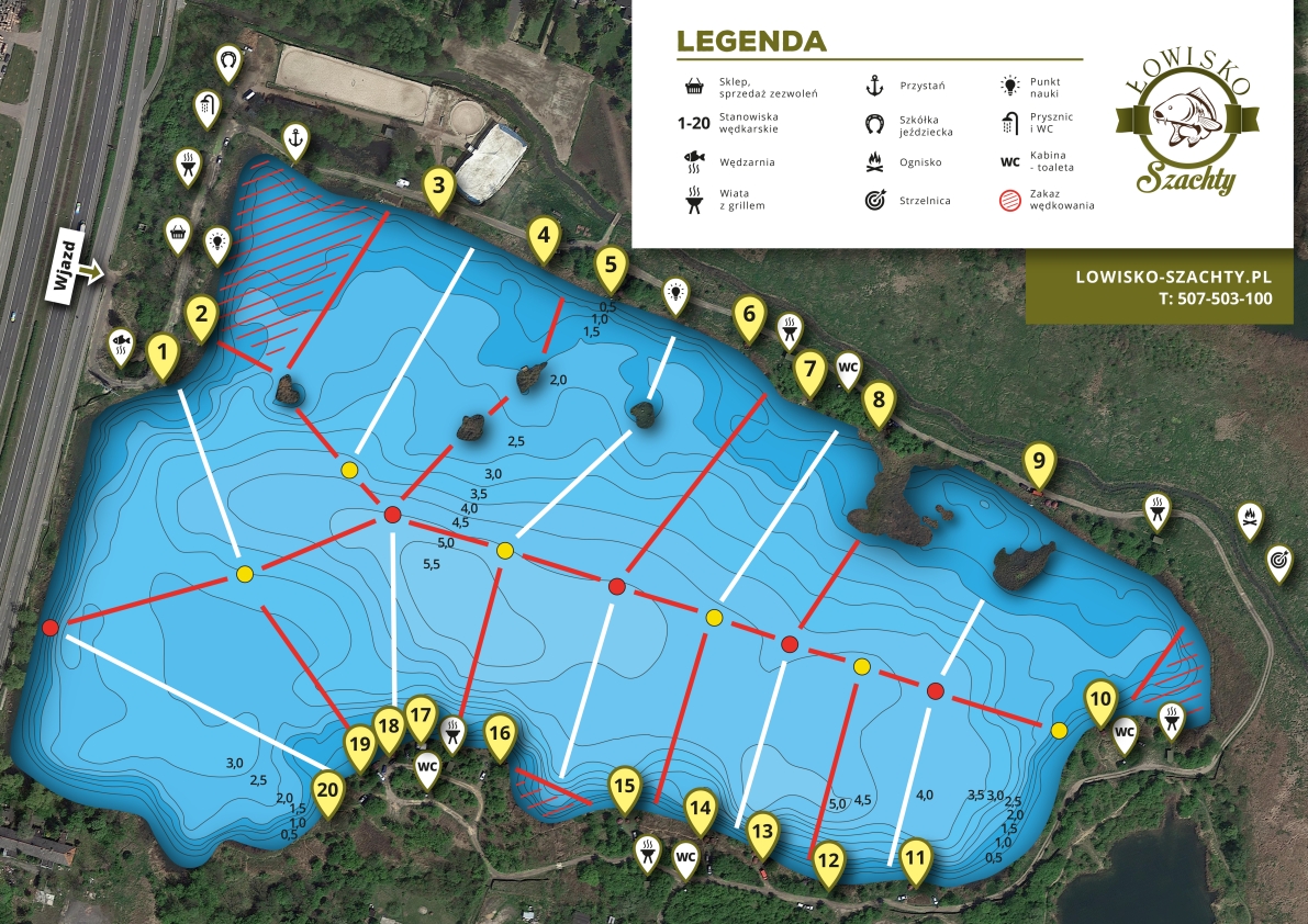 mapa lowiska